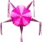 Pink Mexican Piñata (32 Inch Large Star) – Handmade Foldable Fiesta Piñata with Foil Streamers – Authentic Mexican Party Decoration for Birthday, Baby Shower, Cinco de Mayo & Princess Theme Celebrations – Perfect for Mother's Day Card Making Displays
